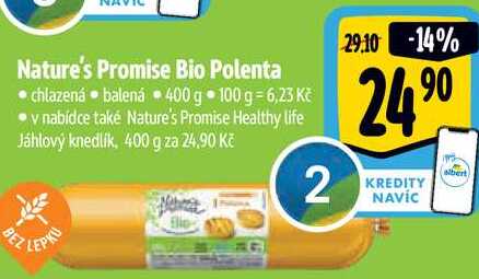 Nature's Promise Bio Polenta, 400 g