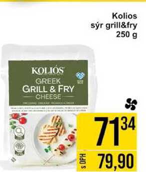 Kolios sýr grill&fry 250 g 