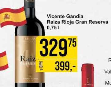 Vicente Gandia Raiza Rioja Gran Reserva 0,75l