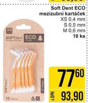 Soft Dent ECO mezizubní kartáček: XS 0,4 mm: S 0,5 mm M 0,6 mm 10 ks
