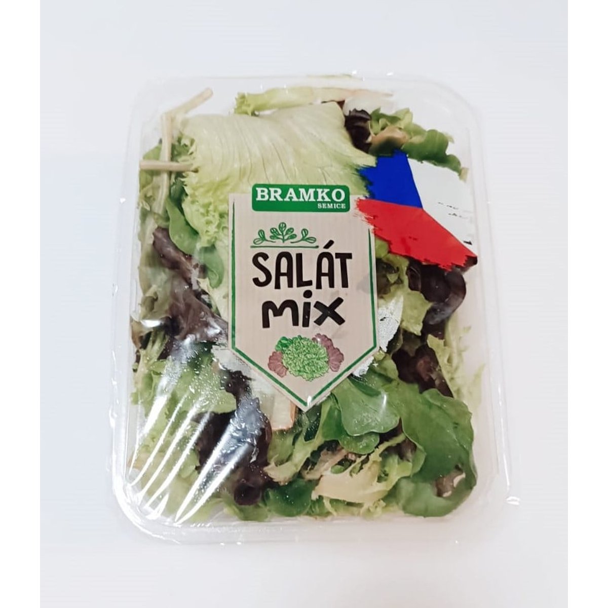Směs listových salátů, balení