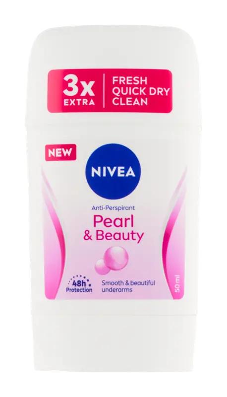 NIVEA Antiperspirant tuhý pro ženy Pearl&Beauty, 50 ml