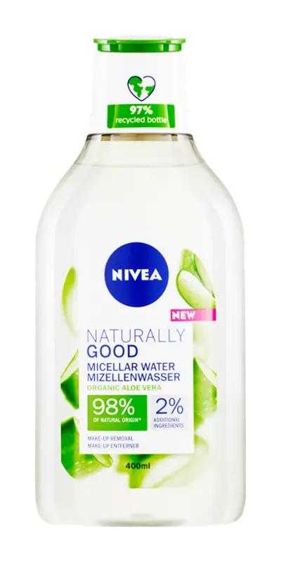 NIVEA Micelární voda Naturally Good Aloe Vera, 400 ml