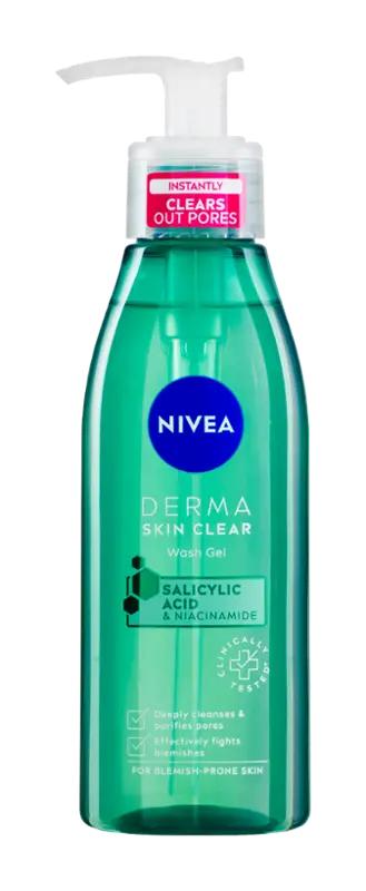 NIVEA Čisticí pleťový gel Derma Skin Clear, 150 ml