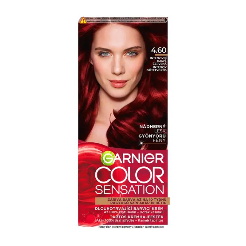 Garnier Barva na vlasy Color Sensation 4 .60 intenzivní tmavě červená, 1 ks