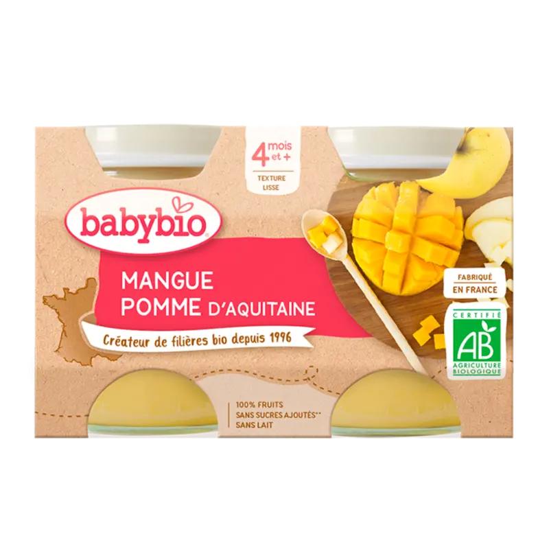Babybio BIO Ovocný příkrm jablko a mango, 260 g