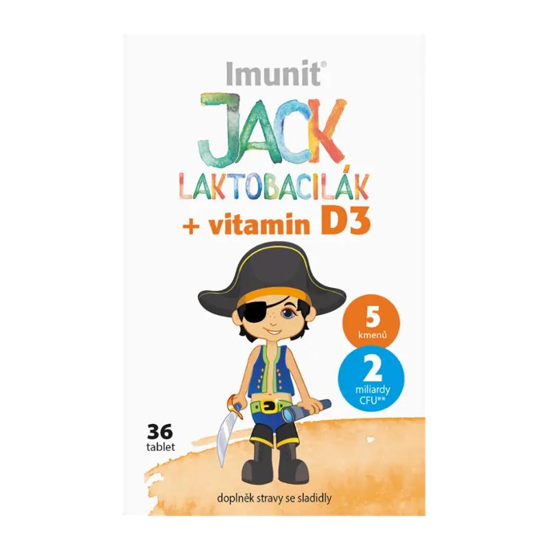 Jack Laktobacily Jack Laktobacilák + vitamín D3, 36 ks