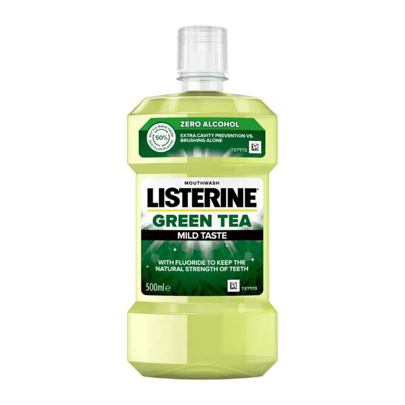 Listerine Ústní voda Green Tea Mild Taste, 500 ml