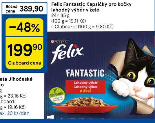 Felix Fantastic Kapsičky pro kočky, 24 x 85 g