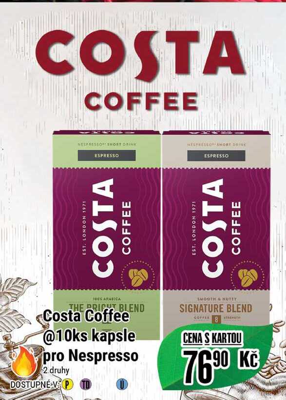 Costa Coffee @10ks kapsle pro Nespresso 