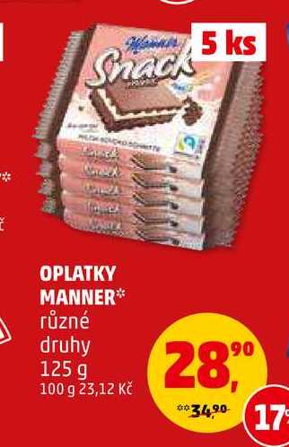 OPLATKY MANNER, 125 g 