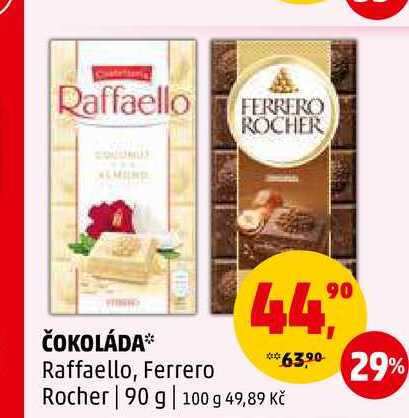 ČOKOLÁDA Raffaello, Ferrero, 90 g