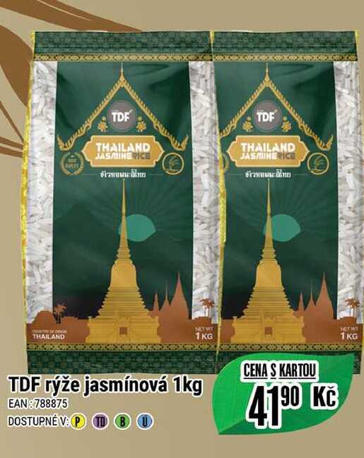 TDF rýže jasmínová 1kg 
