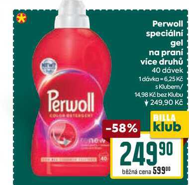 Perwoll speciální gel na praní více druhů 40 dávek 