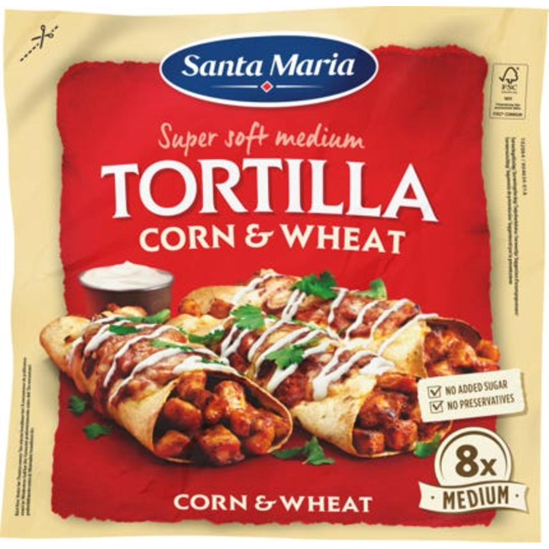 Santa Maria Tex Mex Pšenično-kukuřičné tortilly 8ks