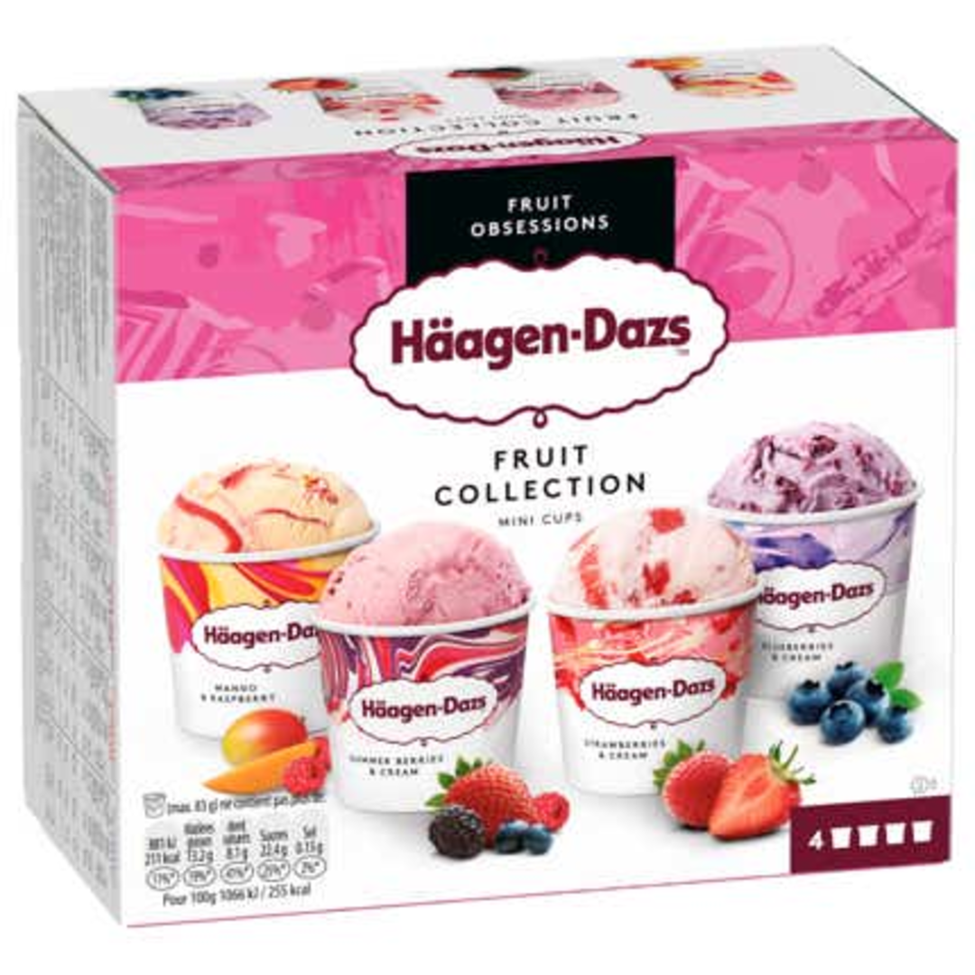 Häagen-Dazs Fruit Collection Mini Cups 4x95ml
