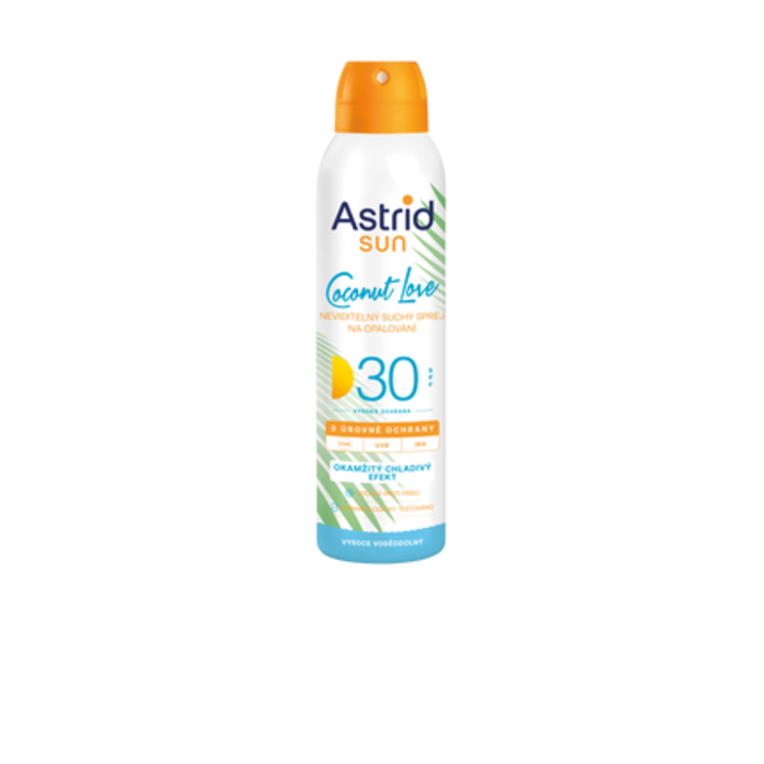 Astrid SUN Neviditelný suchý sprej na opalování SPF 30