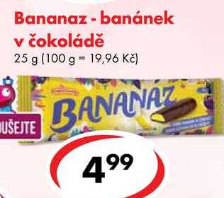 Bananaz - banánek v čokoládě, 25 g