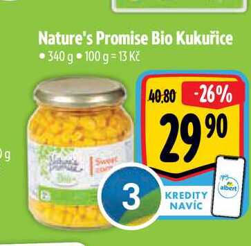  Nature's Promise Bio Kukuřice 340 g  