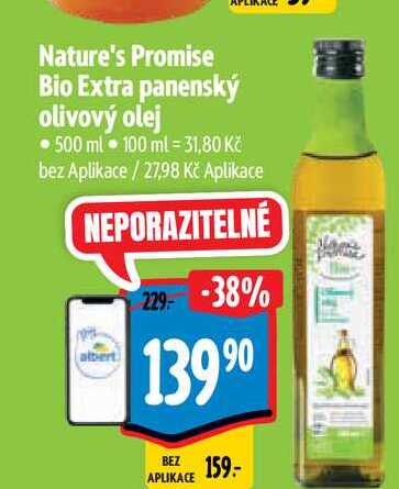 Nature's Promise Bio Extra panenský olivový olej 500 ml