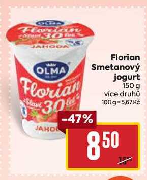 Florian Smetanový jogurt 150 g 