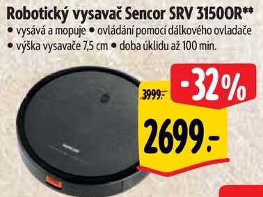 Robotický vysavač Sencor SRV 31500R