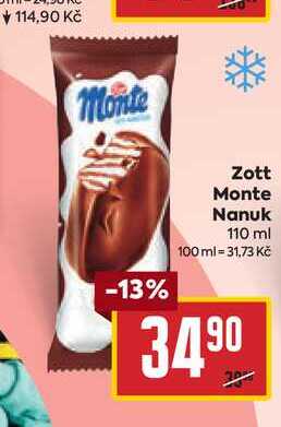 Zott Monte Nanuk 110 ml 