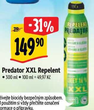 Predator XXL Repelent, 300 ml 