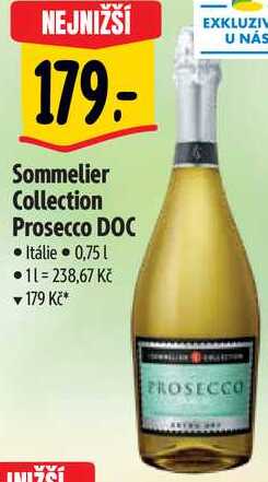 Sommelier Collection Prosecco DOC, 0,75 l
