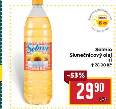 Solmio Slunečnicový olej 1l