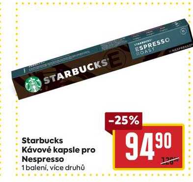 Starbucks Kávové kapsle pro Nespresso 1 balení