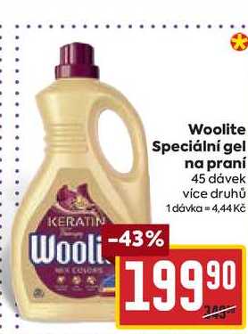 Woolite Speciální gel na praní 45 dávek 