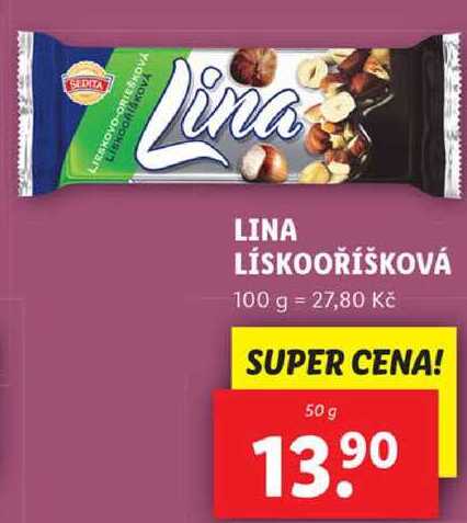 LINA LÍSKOOŘÍŠKOVÁ, 50 g