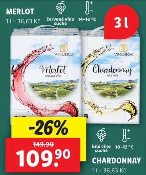 MERLOT / CHARDONNAY, 3 l