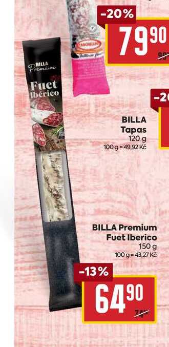 BILLA Premium Fuet Iberico 150 g