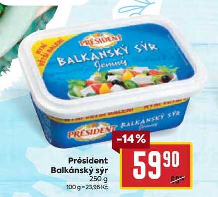 Président Balkánský sýr 250 g