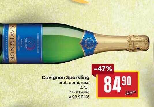 Cavignon Sparkling brut, demi, rose 0,75l