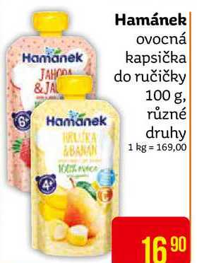 Hamánek ovocná kapsička 100 g