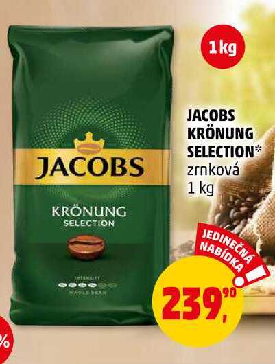 JACOBS KRÖNUNG SELECTION zrnková, 1 kg