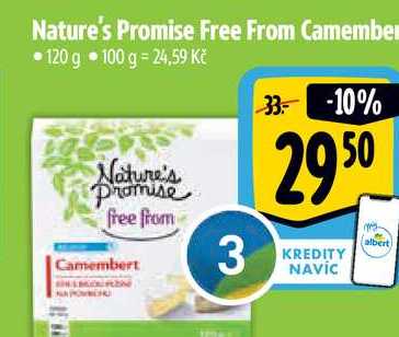 Nature's Promise Free From Camembert, 120 g 