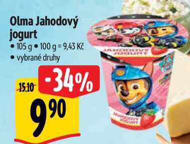 Olma Jahodový jogurt, 105 g 