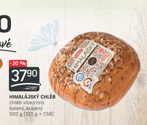 HIMALÁJSKÝ CHLÉB chléb vícezrnný balený, krájený 500 g 
