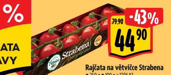 Rajčata na větvičce Strabena, 350 g
