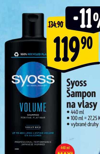   Syoss  šampon na vlasy • 440 ml  