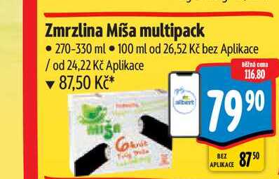 Zmrzlina Míša multipack 270-330 ml  