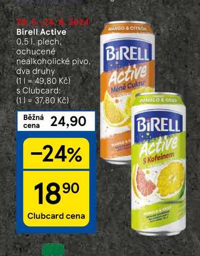 Birell Active, 0.5 l. plech