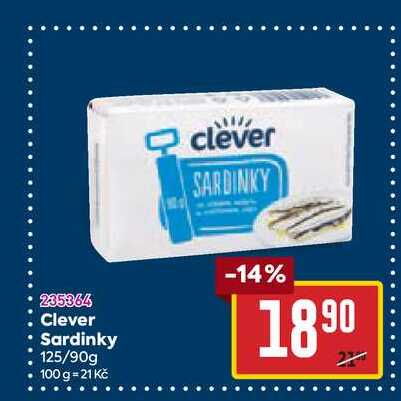 Clever Sardinky 125/90g 