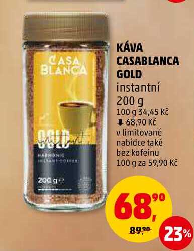 KÁVA CASABLANCA GOLD instantní, 200 g 