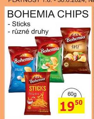 Bohemia Chips 60g, různé druhy