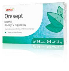 Orasept menthol 0,6 mg/1,2 mg 24 pastilek
